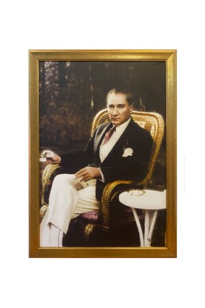 Yaldız Çerçeveli Atatürk Portresi 55x75 cm - Bellarte