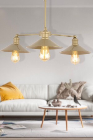 Yanko 3 Piece Antique Downward Facing Modern Pendant Lamp Young RoomBedroom Living Room Chandelier 3520-03-A-FR - Apliqa