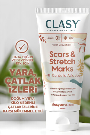 Yara Ve Çatlak Izleri Görünümünü Azaltıcı Ve Mükemmel Önleyici Krem (SCARS & STRETCH MARKS CREAM) - Clasy Care