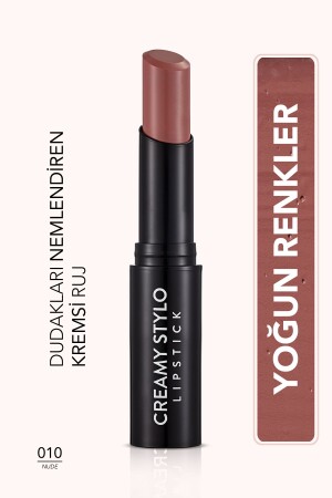 Yarı Parlak Stick Ruj- Creamy Stylo Lipstick -010 Nude-8682536013703 - Flormar