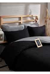Yarn dyed Organic Duvet cover set Double (Without sheets) StripedWithout sheetsset - Ricco Lifes