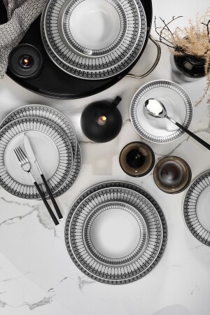 Yasemin 24 Piece Dinner Set DG370 - Kütahya Porselen