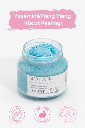 Yasemin & Ylang Ylang Vücut Peelingi -nemlendirici- Arındırıcı- Vegan- 210 Ml - Juniper Natural