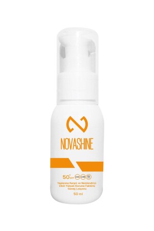 Yaşlanma Karşıtı & Nemlendirici Yüksek Koruma Faktörlü Güneş Losyonu 50 ml Pa Sun Cream NS-02 - Novashine