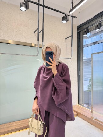 Yasminra Two-Piece Set - Plum - Duendeca