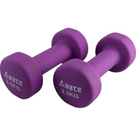 Yate marka neopren fitness dambılları, 2 adet x 2,5 kg. - Yate