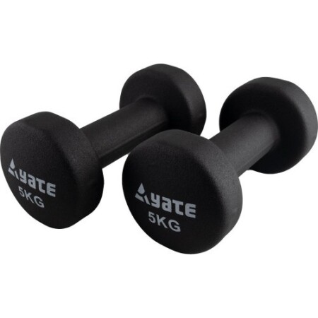 Yate marka neopren fitness dambılları, 2 adet x 5 kg - Yate