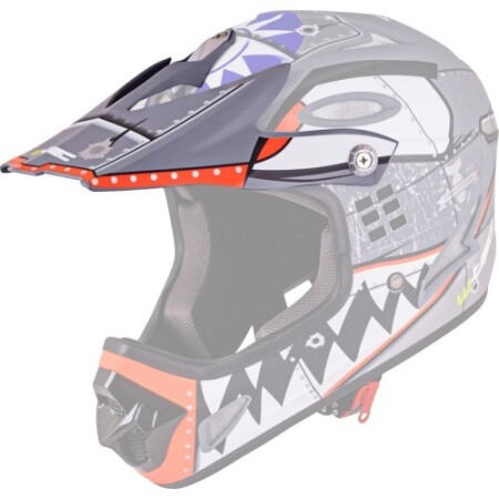 Yedek FS-605 kask vizörü W-TEC - Kafatası Gülümsemesi - W-TEC