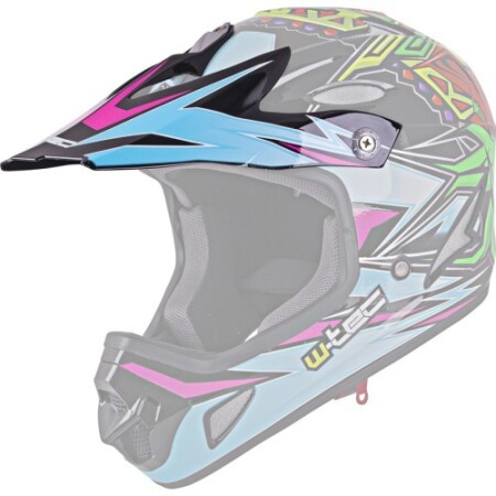 Yedek FS-605 kask vizörü W-TEC - Mavi - W-TEC