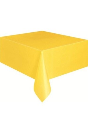 Yellow Color Disposable 120x180 Cm Plain Disposable Plastic Tablecloth For Birthday Party - Huzur Party Store