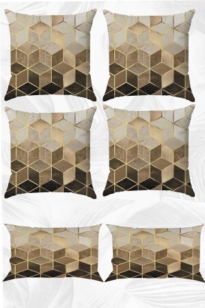 Yellow Mosaic Double Sided Printed 43x43 and 30x50 Throw Pillow Pillow Case Set of 6 - Stellahomes