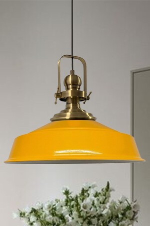 Yellow Noble Single Chandelier Antique Headboard Retro Pendant Lamp Restaurant Cafe Living Room Chandeliers BMM2013 - Bamyum