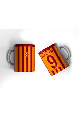 Yellow Red Bar Republic 100. Year Special Jersey Design Personalized Printed Gift Mug Cup - Offside