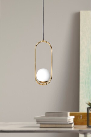 Yellow Zenga Single Metal Body Glass Design Luxury Pendant Lamp Chandelier LZRNSRKT04 - Luzarana