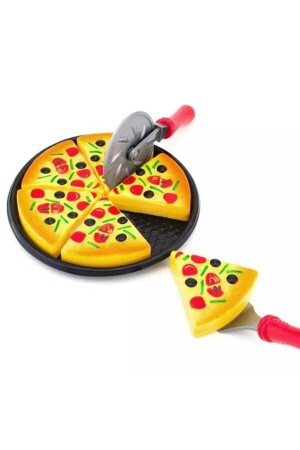 Yeni Oyuncak Tepsili Aksesuarlı Pizza Kesme Oyunu Kız Erkek Çocuk Oyuncakları Pizza - Saze