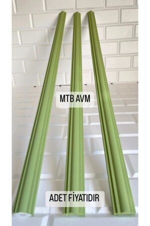 Yeşil Mtb Avm Dekoratif Duvar Çıtası Kendinden Yapışkanlı Stropiyer 100 Cm - Decosa