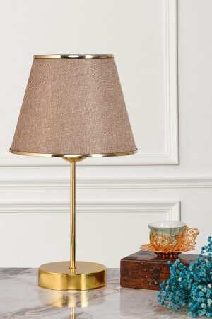 Yesna Metal Leg Gold Lampshade Table Lamp Kumbeji - Evlight