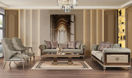 Yıldız Gold Sofa Set - Cadde Yıldız