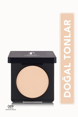 Yoğun Pigmentli Kompakt Pudra - Compact Powder - 089 Medium Cream - 8682536050890 - Flormar