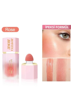 Yoğun Pigmentli Likit Allık (Rose) Doğal Görünüm - Rowenarose