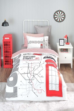 Young London %100 Pamuk Tek Kişilik Nevresim Takımı 200.21.01.0554 - Karaca Home