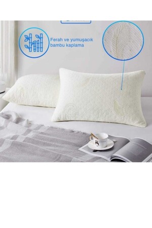 Yüksek Sert Vısco Yastık Boyun Destekli Ortopedik Vısco Yastık Mega Boy Ortapedik Visco Yastık Floransa - AYHOME