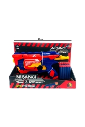 Yumuşak Sünger Köpük Mermi Atan Nerf Nişancı Nörf Silah Tabanca cd3214ns - Prestij Oyuncak