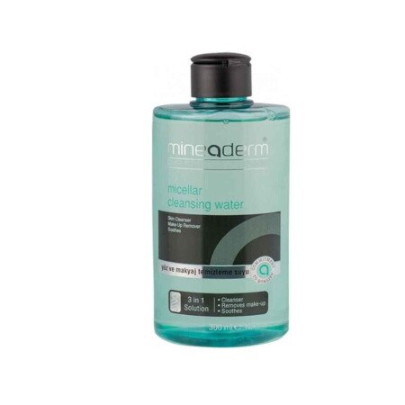 Yüz ve Makyaj Temizleme Suyu Skin Cleanser Make Up Remover 300 ML - Mineaderm