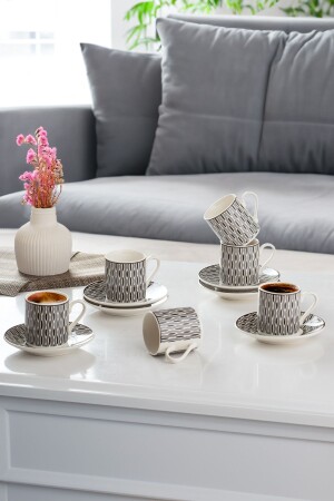 Yx-03 Aldon 6-Piece 12-Piece Turkish Coffee Cup Set 2023ST05863 - Porsima