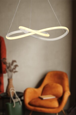 Zagreb 3 Color LED Chandelier White BEG1097 - Begüsa