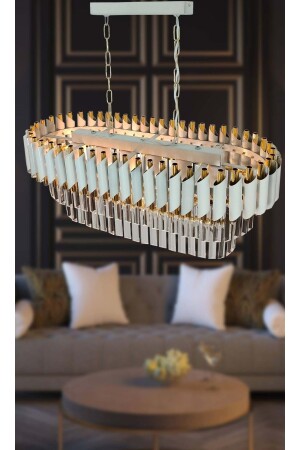 Zamira 75x35 Yemek Masası Beyaz-gold YMK74X33 - MATMAZEL AKSESUAR
