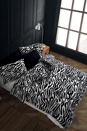 Zebra 100% Cotton Ranforce King Size Duvet Cover Set 240x220 CTNTZE24 - Cote Blanc