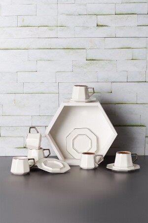 Zeher Kaffeetassen-Set für 6 Personen 90 ml 153. 03. 06. 1466 - Karaca