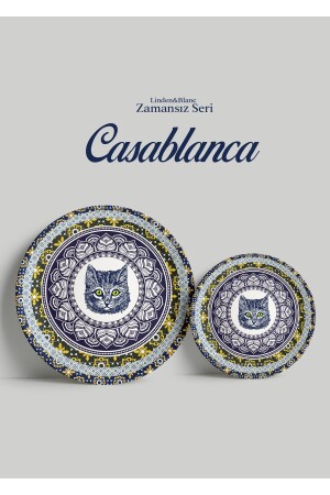 Zeitlose Serie – Casablanca Melamin-Teller-Set, 2 Stück, LBZCASA000 - Linden Blanc