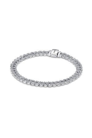 Zeitloses Pavé-Kettenarmband - Pandora