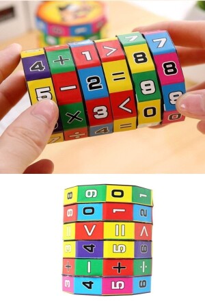 Zeka Küpü Eğitici Oyuncak Matematik Sayılar Sihirli Küp Dört Işlem ( 1 Adet ) - Roseroi