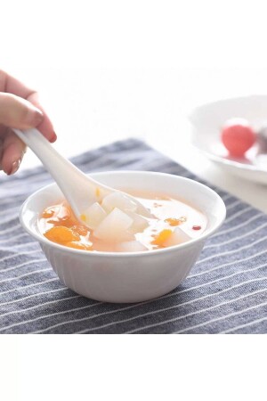 Zelie Carine Tempered 14 Cm White Soup Bowl of 6. MADAME LUDA HOME - Luminarc