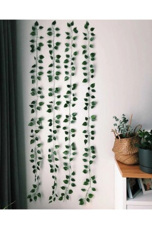 Zemerya - Decorative Green Artificial Ivy 2. 30mt 4 Pieces - Anka Feniks