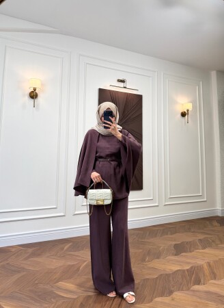 Zen Cape Set - Plum - Duendeca