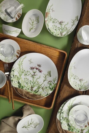 Zeugma 34 Piece Breakfast Set for 6 People 11703 ZG34KH42011703 - Kütahya Porselen