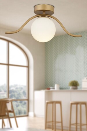 Zeyna Antique Single Modern Plafonier Young Room Kitchen Bedroom Chandelier 3632-1P-FR - Apliqa