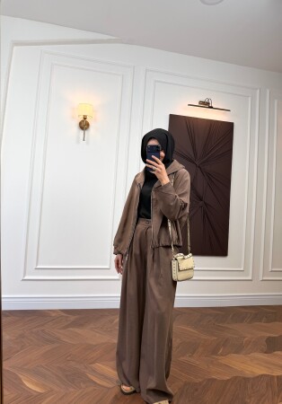 Zeyra Oversize Set - Coffee - Duendeca