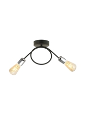 Zeyrekler 2 Piece Black Chrome Floor Lamp Chandelier 3126 02 0103 08 00 - Taşcan Aydınlatma