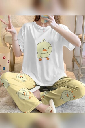Zezeyle Chick Kısa Kollu Pijama Takımı 2192 - Pembishomewear
