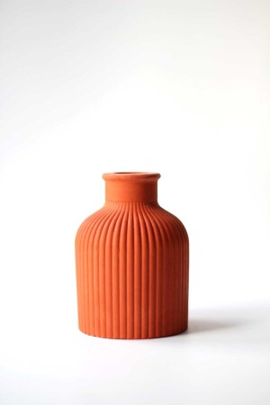 Ziegelfarbene skandinavische dekorative Betonfigur 10 cm - Homeartplus