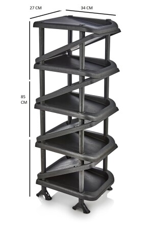 Zigzag Shoe Rack with 9 Shelves - Shoe Organizer Storage Organizer - Arvale