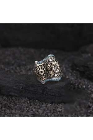 Zihgir Oğuz Kağan Silver Men's Ring Model AK-TU1023 - Grande Amor Kuyumculuk