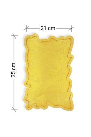 Zikzak Kenarlı Tepsi Kalıbı - Epoksi Reçine Döküm Çalışmaları-premium Seri Silikon Kalıp 35cmx21cm PS0025 - Epoksimax