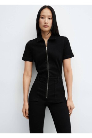 Zippered denim overalls - Mango