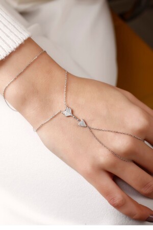 Zircon Stone Arrow 925 Sterling Silver Shahmaran - Lia Berto